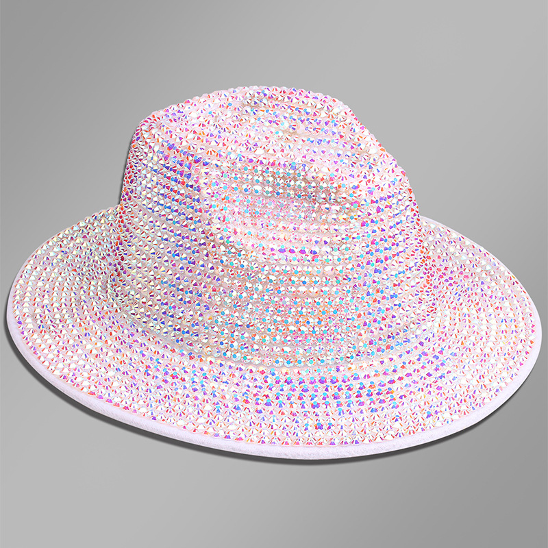 Frau Elegant Einfacher Stil Einfarbig Breite Traufen Fedora-Hut display picture 4