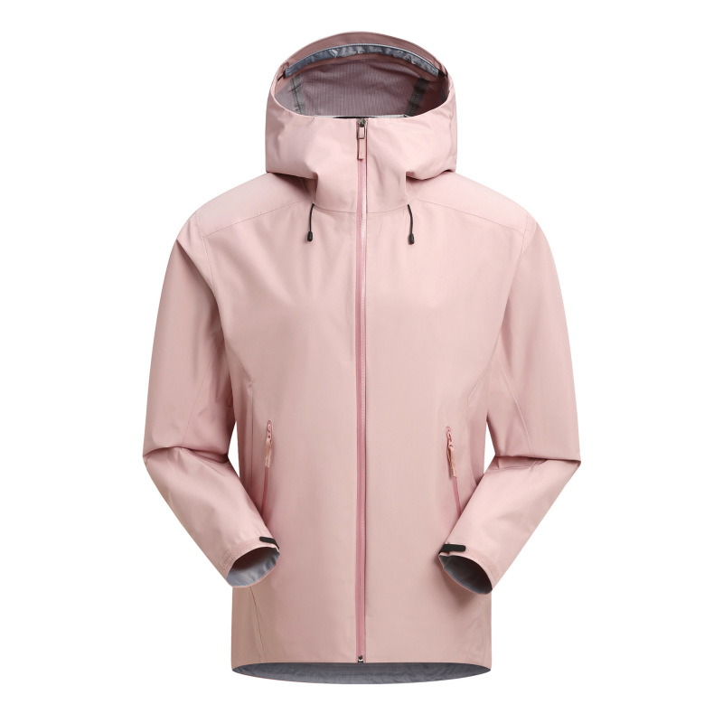 Unbranded Hardshell Outdoor Windbreaker Single-Layer Waterproof Unisex Mountaineering Jacket Hiking Camping Coat Heat-Sealed Laminated Jacket