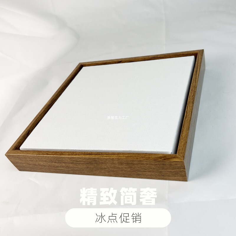 Oil Painting Frame for Interior and Exterior Use, No Mounting Required, Direct Painting on Canvas, Linen Acrylic Finished Product, Simple Stretched Canvas with Embedded L-Shaped Frame for Wall Hanging