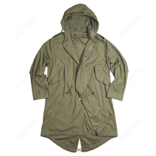 American M51 Windbreaker Outwear Fishtail Outwear Parka Spring & Fall Pure Cotton High-Density Satin Replica Film and Television Props