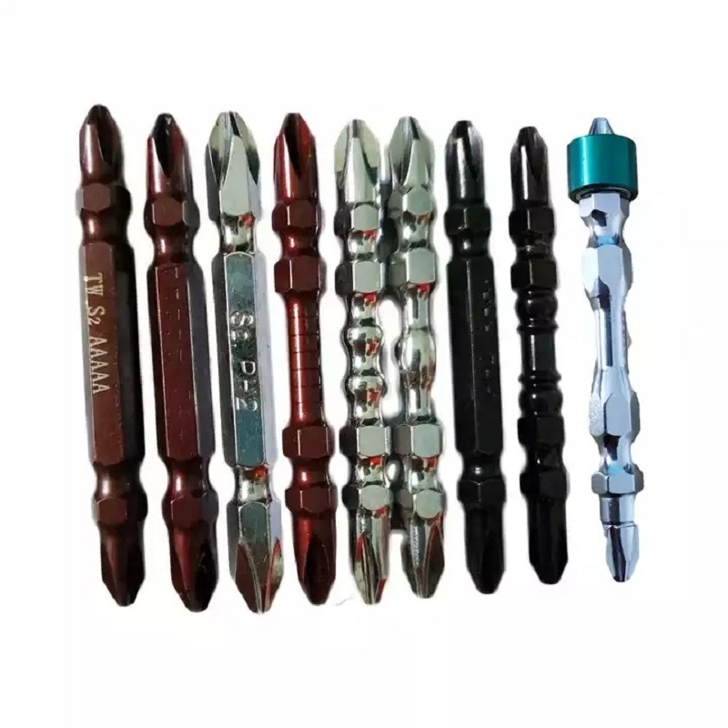 双头S2批头十字风批批咀PH2电动起子替换刀头手电钻批头65-200mm