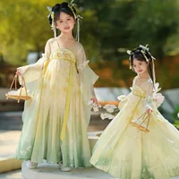 Девушка Hanfu Праздник середины осени супер сказочный костюм платье детское древнее 2025 новое летнее платье принцессы