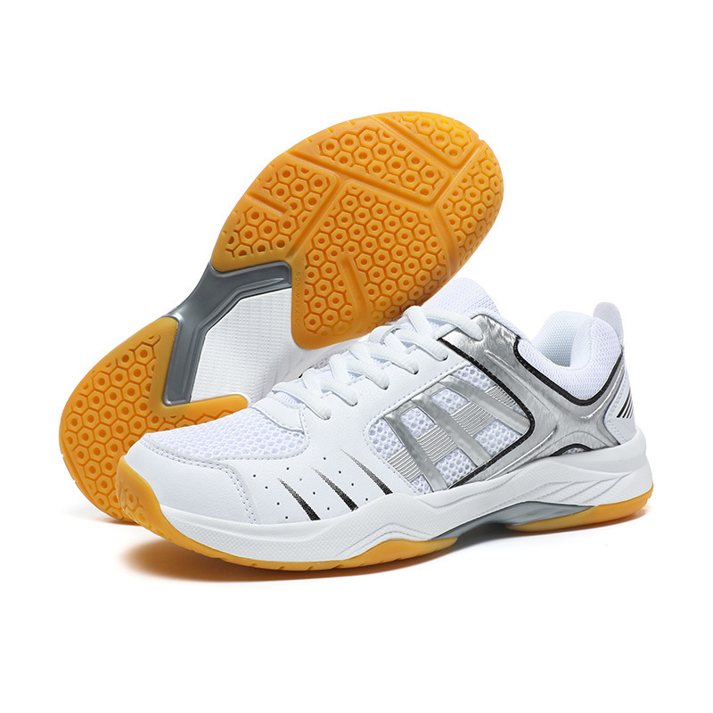 23003 Cross-Border Large Size Spring and Autum Badminton Shoes Men's Training Sports Shoes Mesh Shoes Wear-Resistant Non-Slip Tennis Shoes
