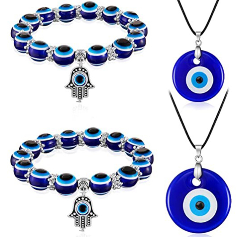 Fashion Devil's Eye Alloy Glass Unisex Necklace display picture 1