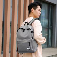 2025新款双肩双肩包背包简约百搭休闲大容量学生书包电脑男士背包