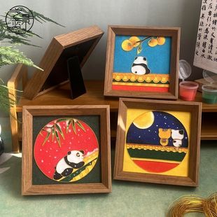 Forbidden City Series Filigree Enamel Painting DIY Material Package Chinese Style Creative Gift Team Building Activity Entry-Level Intangible Cultural Heritage Handicraft