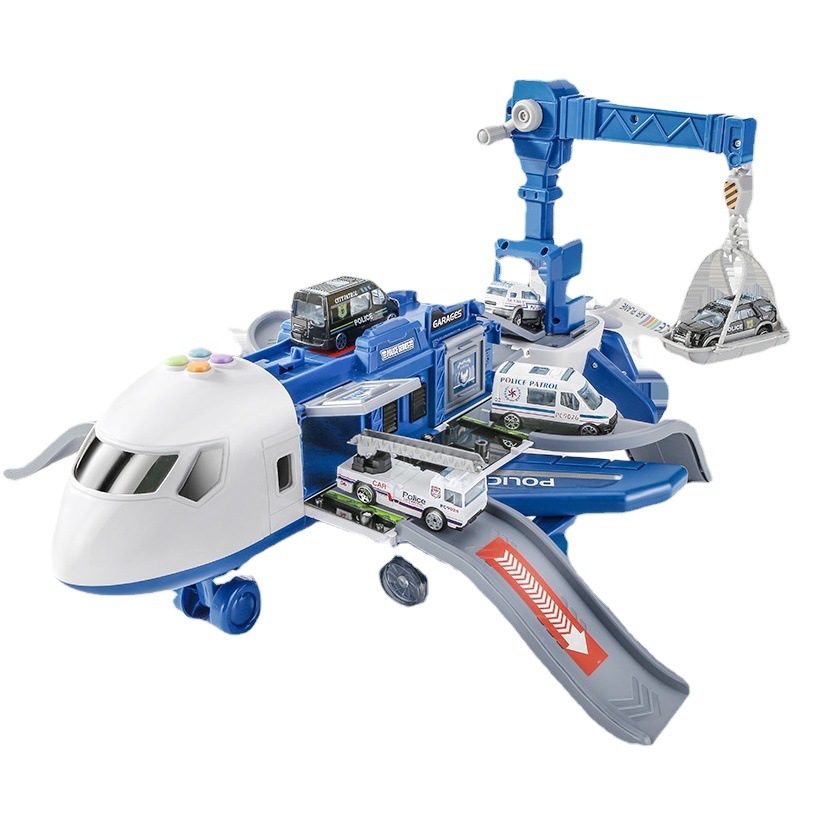 Transfronterizos populares de los niños avión juguete niño educativo coche de ferrocarril grande Aleación de ingeniería de fuego coche de bebé