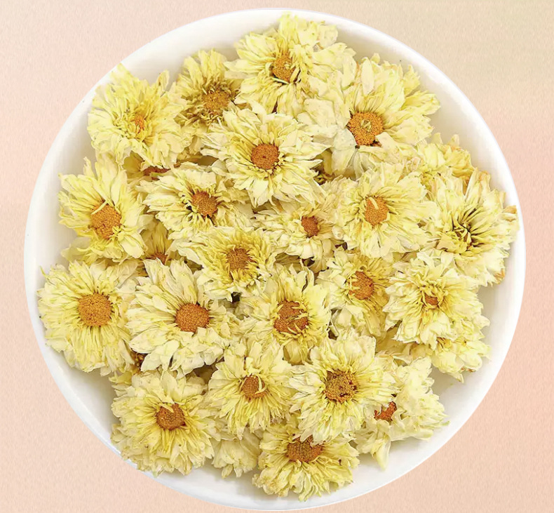 Hang Bai Ju Dried Chrysanthemum Buds Loose Herbal Tea 50g Tongxiang Hangzhou quality and texture