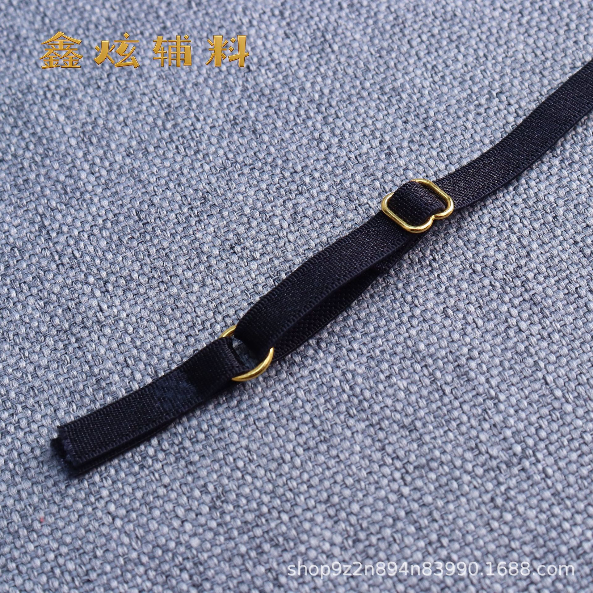 (금색 버클) 폭 0.6cm * 길이 36cm 검정색 (6861 모델 A22) * 1개