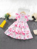 Summer dress, skirt, children's summer clothing, children's clothing, suitable for import, flowered