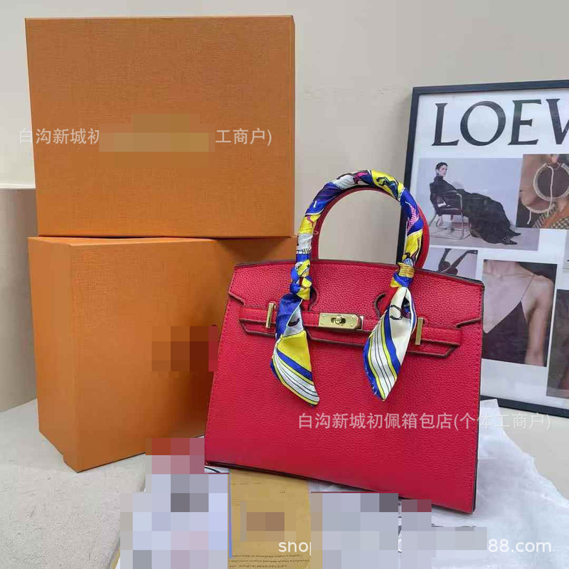 Fashion Cross-Border Bags New Kelly Bag Simple Large Capacity High-End Light Luxury Shoulder Women's Bag Commuter Handbag