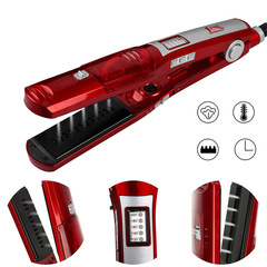 【源頭工廠】跨境蒸汽夾板自動恆溫噴霧直發器 乾濕兩用直髮夾板