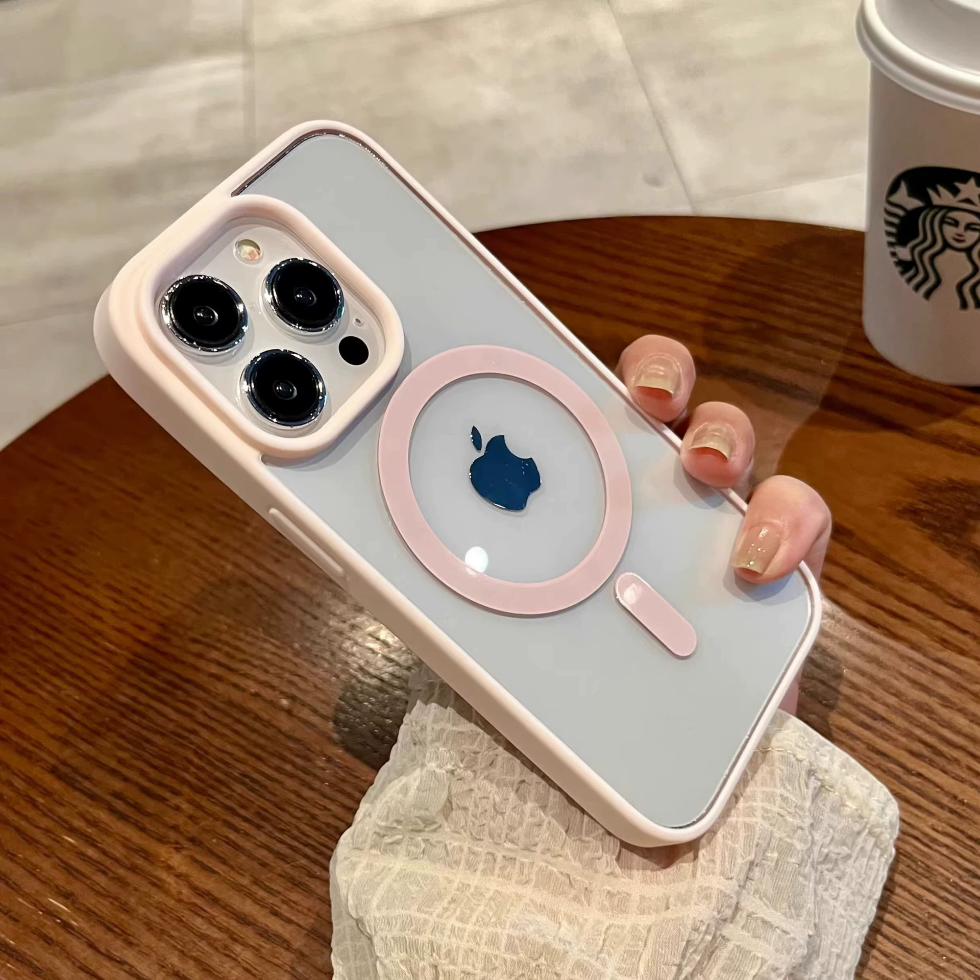 Совместимый с iPhone 16 Apple защитный кейс из акрила, прозрачный чехол, 16promax, iPhone, защита от падений