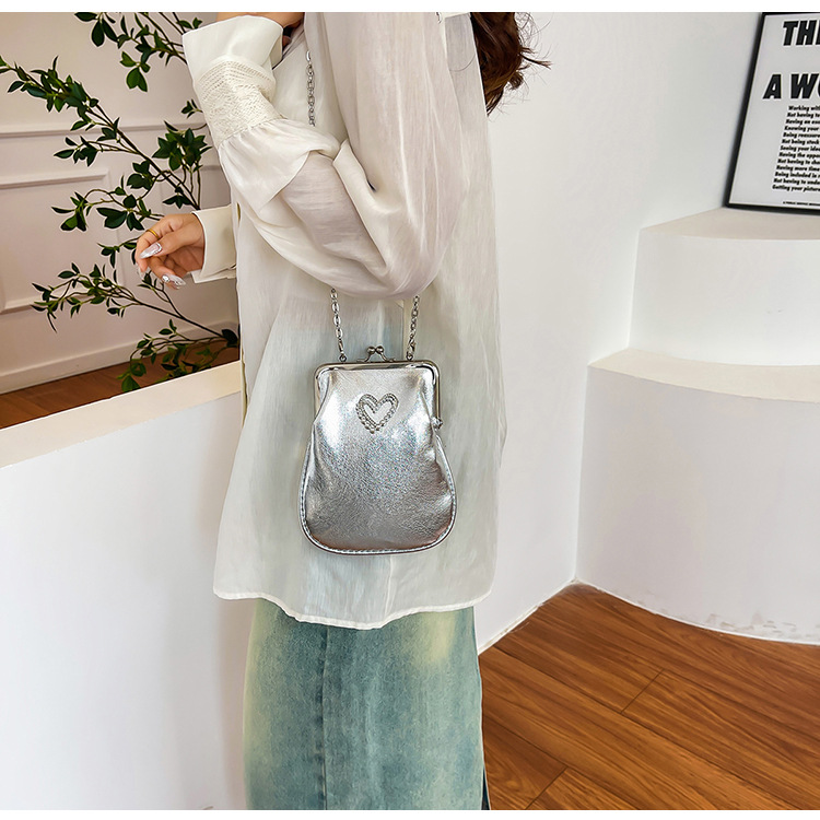 Personalized, fashionable and casual shell phone bag, new retro crossbody bag, lapel handbag, commuting single-shoulder crossbody bag undefined