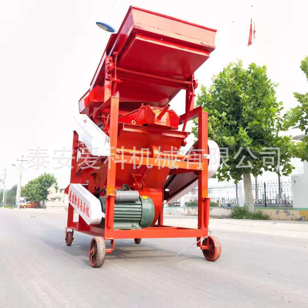 花生排杂去石除尘机农用机械振动筛选石头清杂自动装袋山东适用