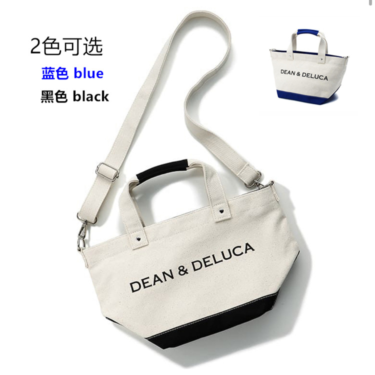 外贸dean&deluca包时尚小提包迷你帆布手挽斜挎简约百搭手提包袋