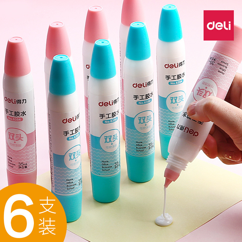 Deli Art Craft Special Material White Glue for Crafts, Kindergarten Quick-Drying Liquid Non-Toxic Liquid Glue