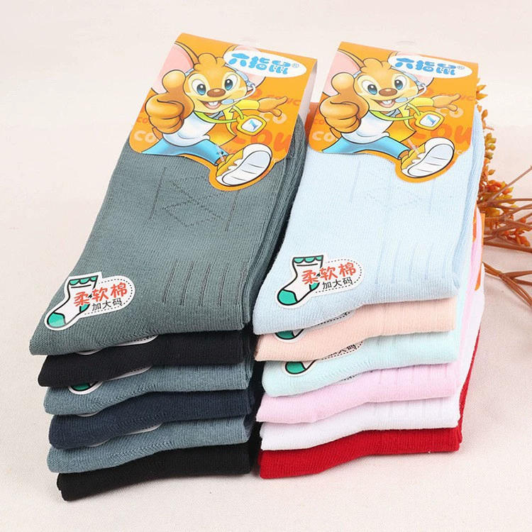 Очистите подлинные шестипальные крысиные детские носки детские средние трубочки детские хлопчатобумажные носки для мужчин и женщин осенние и зимние носки теплые толстые хлопчатобумажные носки