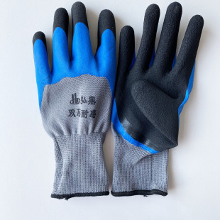 Wholesale Hongding double-layer wear-resistant gloves labor protection gloves for men's work site