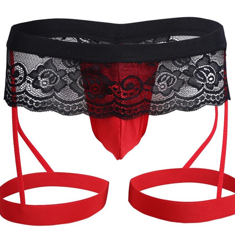 Qiaohu Niang European and American Foreign Trade Sexy Underwear Men's Lace Three-Point Underwear Supports Wholesale Dropshipping Qiaohu Niang European and American Foreign Trade Sexy Underwear Men's Lace Three-Point Underwear Supports Wholesale Dropshipping