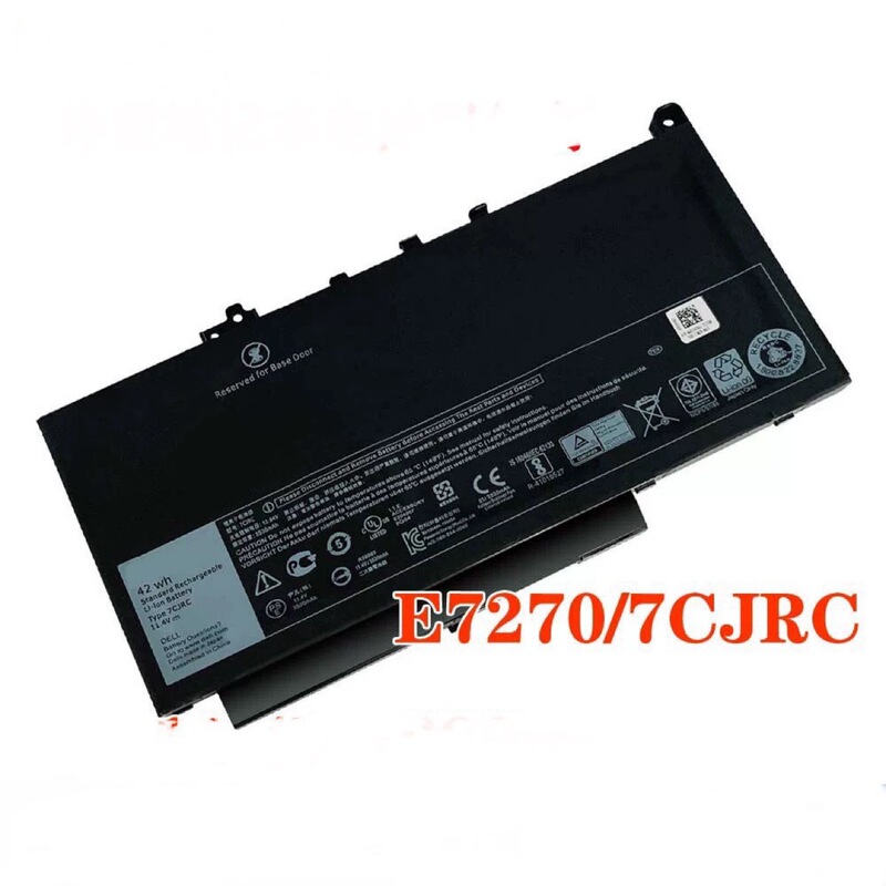 For Dell DELL 7CJRC Latitude 12 E7270 12 E7470 Laptop Battery