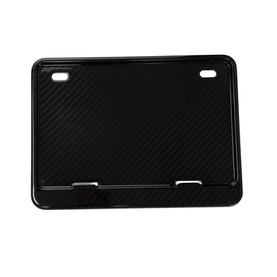 Genuine carbon fiber motorcycle license plate frame, license plate protector, advertising sign frame, and vehicle number plate frame for modification (Nömrə qabı) - motorcycle-license-plate-frame-carbon-fiber-material-1-piece
