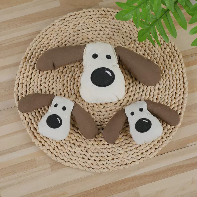 卡通毛绒整体掌门狗 可爱飞行员小狗挂件包包服装辅料手机壳配件