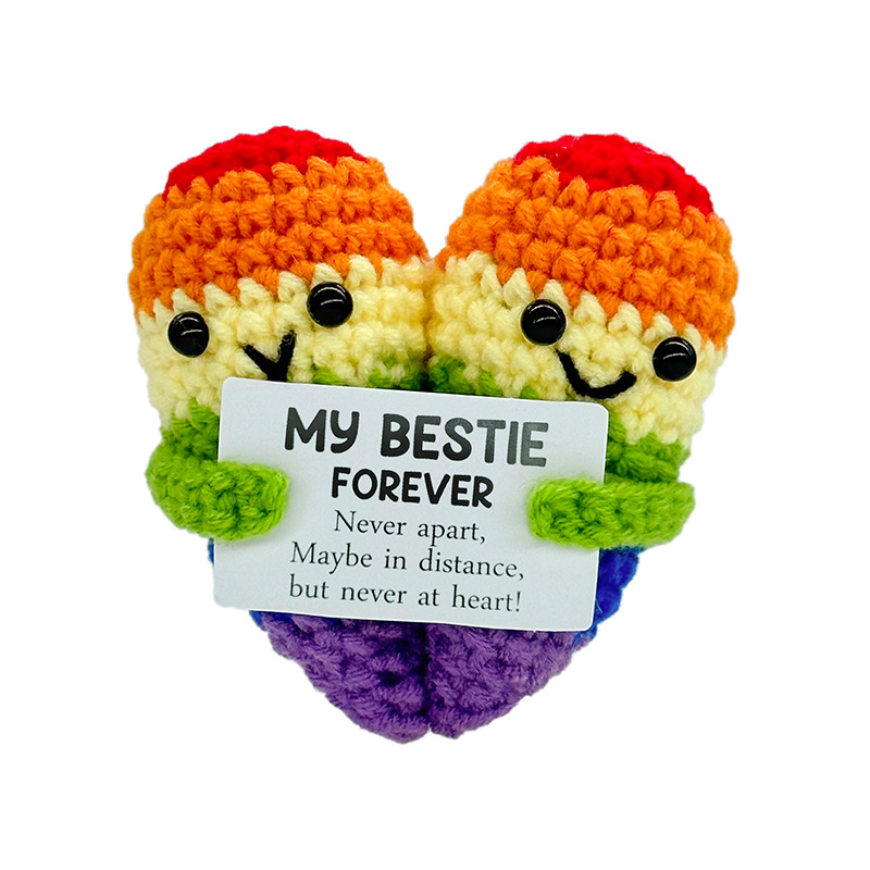 Muñeco Tejido a Mano de Lana Hecho a Mano Decorativo para Regalo