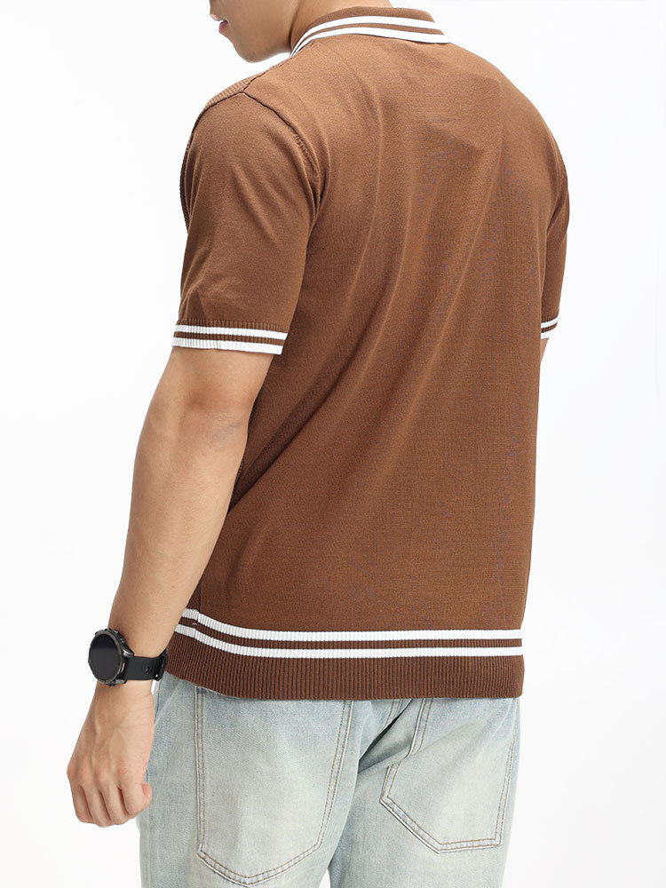 Camiseta de polo de hielo de alta calidad para hombres de verano de negocios casuales de viento Paul llevó camiseta de manga corta para hombres