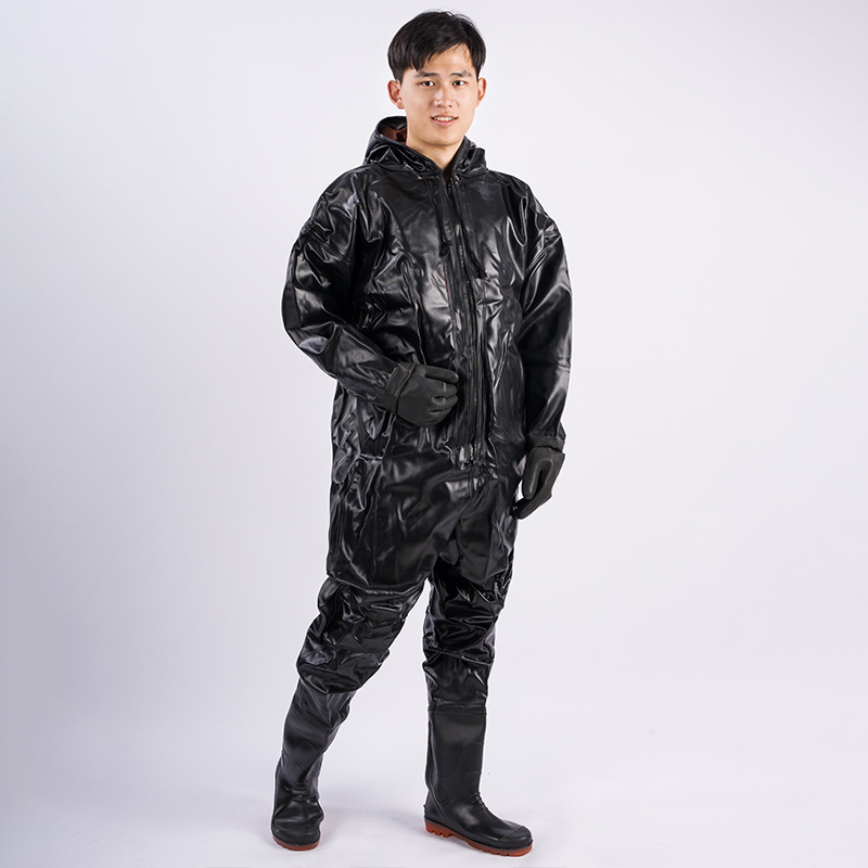 Hualing Raincoat Manufacturer Wholesale Thickened Adult Rubber-Plastic Waterproof Universal One-Piece Waders Waders