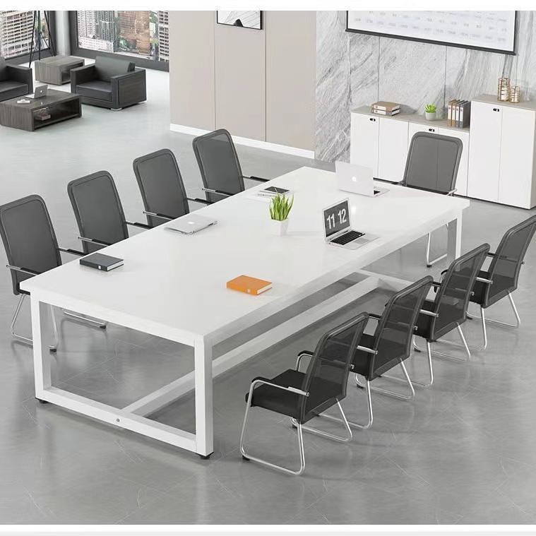Conference Table Long Table Simple Modern Small Negotiation Desk Training Table Staff Long Table and Chair Combination Workbench