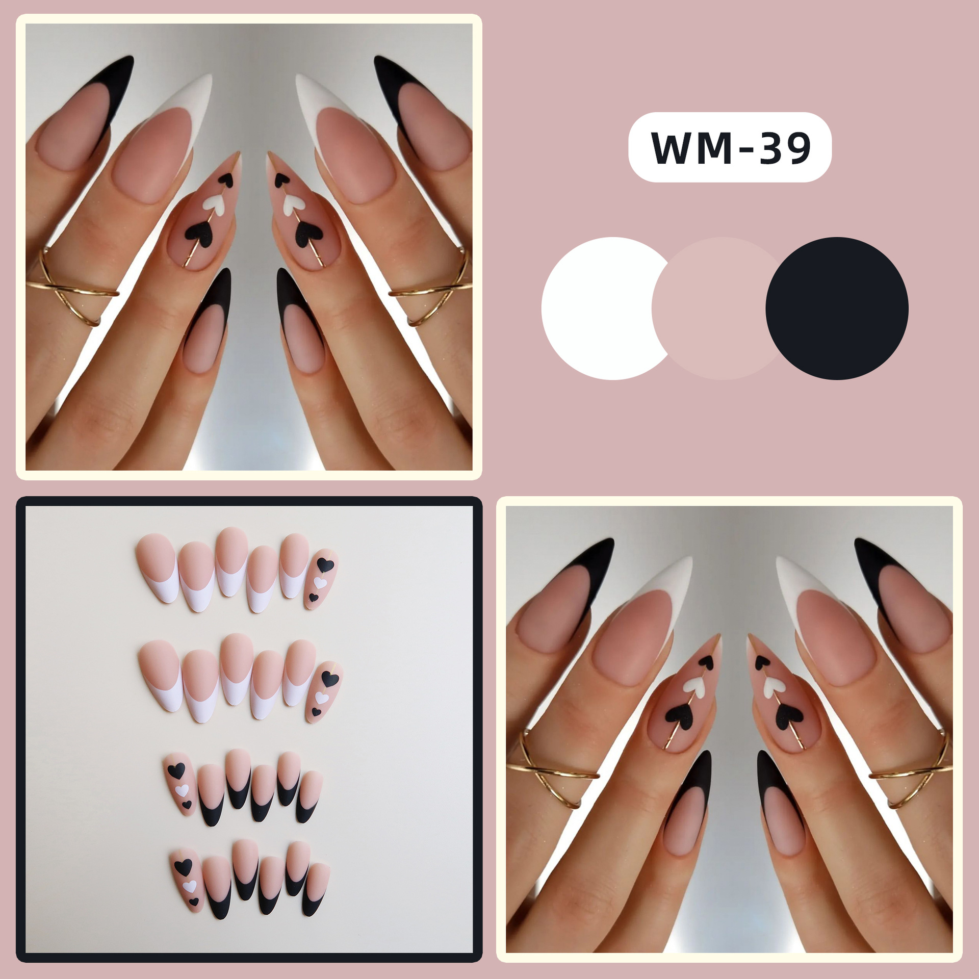 37g Weight Christmas Festival Cute Style Christmas Cute Press On Nails 12