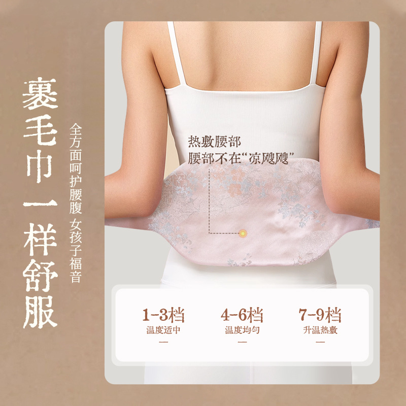 허리 복부 전기 온열 찜질벨트 9단계 온도조절