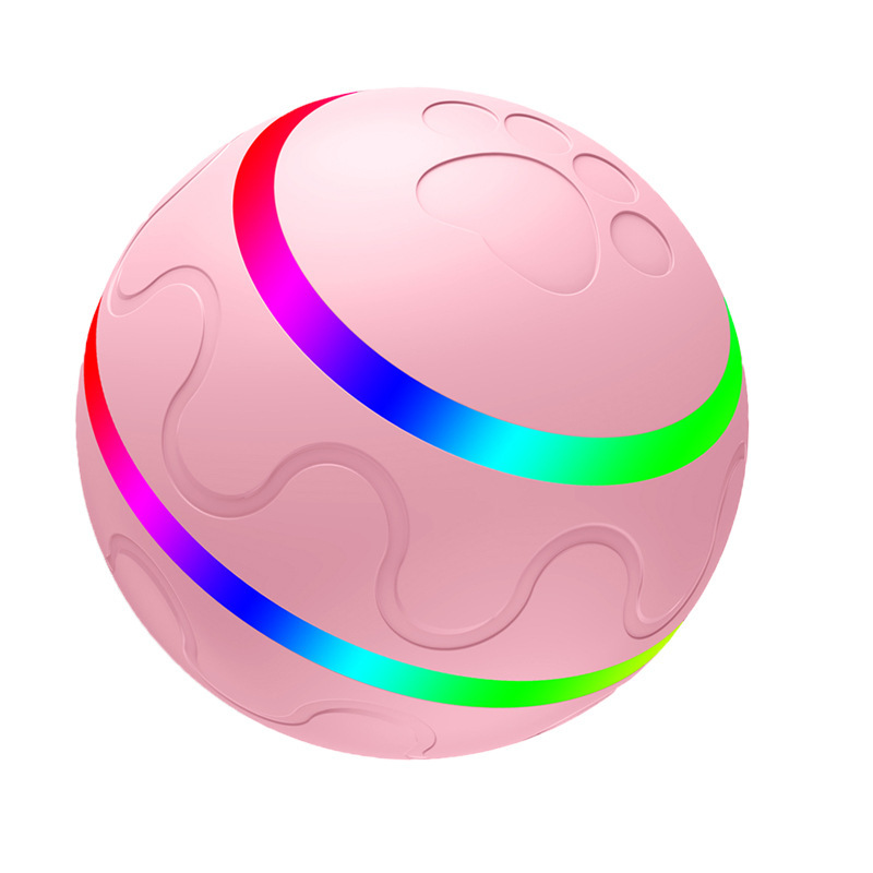 Nuevo producto transfronterizo bola de juguete para perros interactiva carga USB bola rodante inteligente bola de juguete para perros y gatos bola luminosa para mascotas image 12
