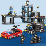 Lego, конструктор, игрушка для мальчиков, мелкие частицы, DIY, дорожная полиция, подарок на день рождения