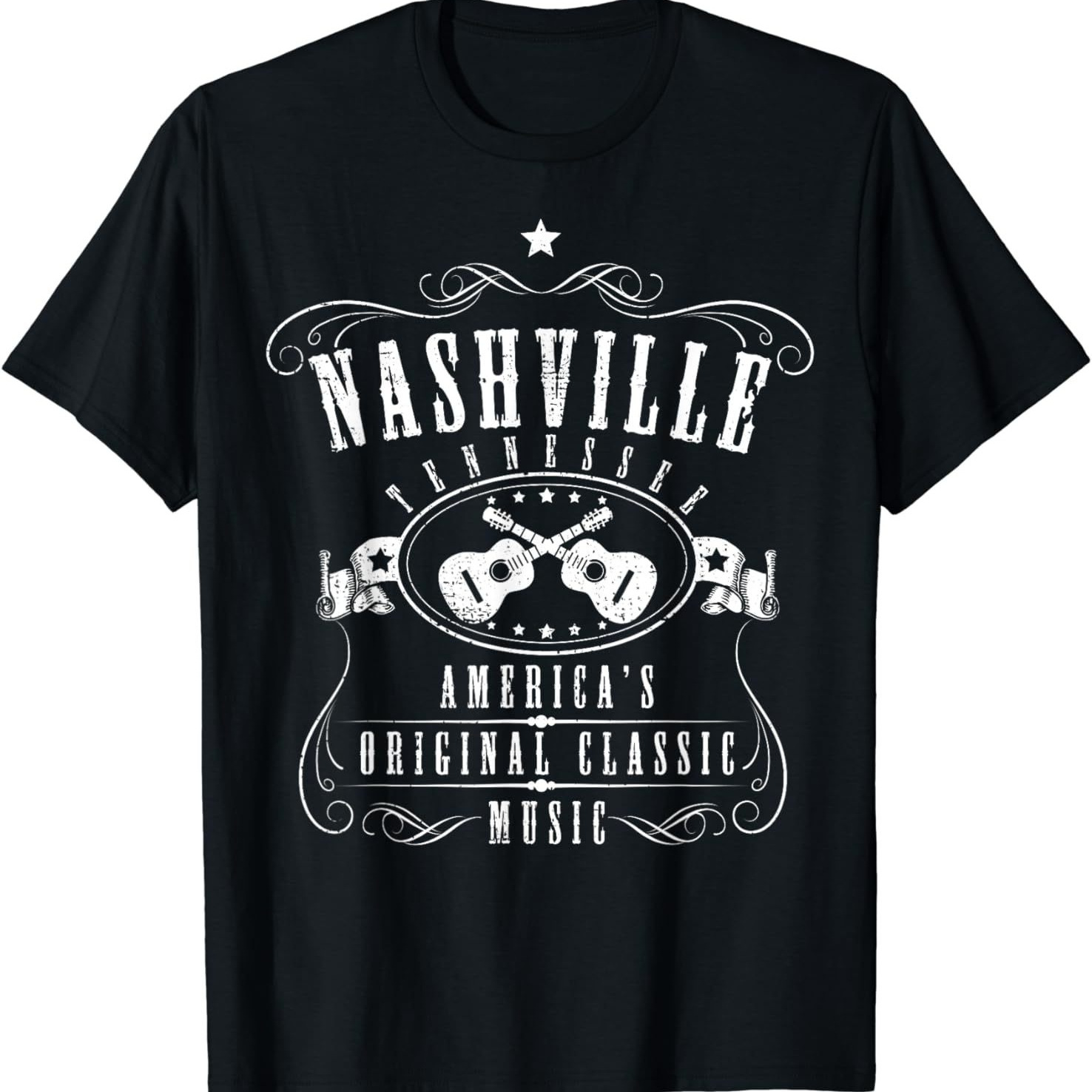 Nashville Country Music T-Shirt Vintage Tennessee Musician T