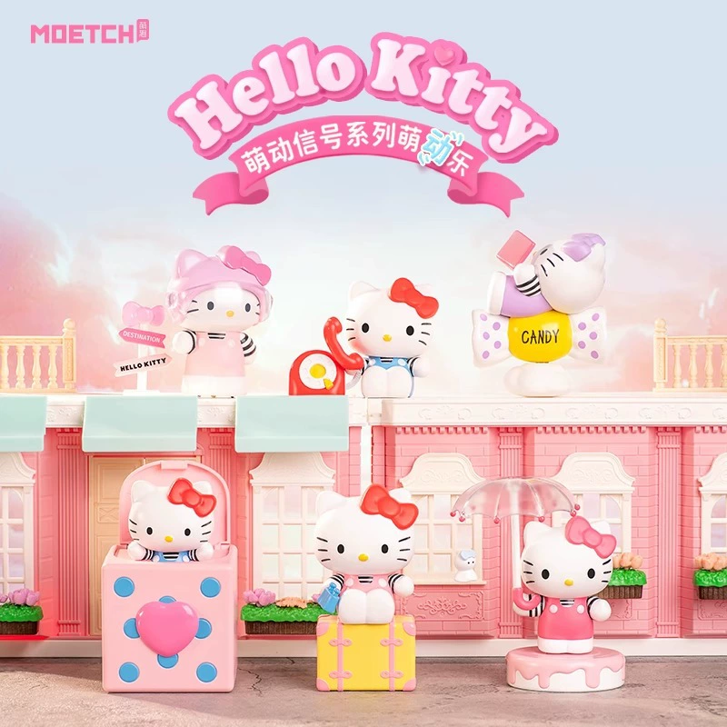 萌趣 Hello Kitty, hello kitty, подвижная трендовая минифигура, подарок на день рождения