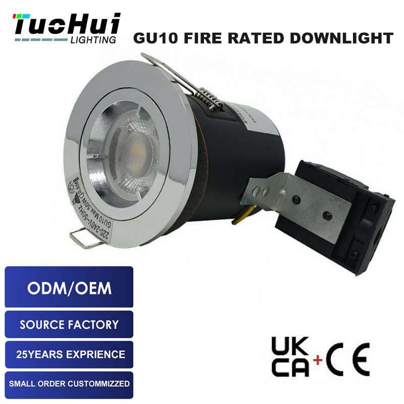 Fire Rated Downlight Gu10 Fireproof Downlight Fireproof Ceiling Spotlight British Standard Fireproof Light Manufacturer