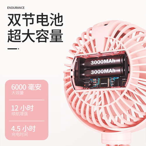 Cross-border new Octopus stroller deformed fan student dormitory desktop portable handheld USB small fan