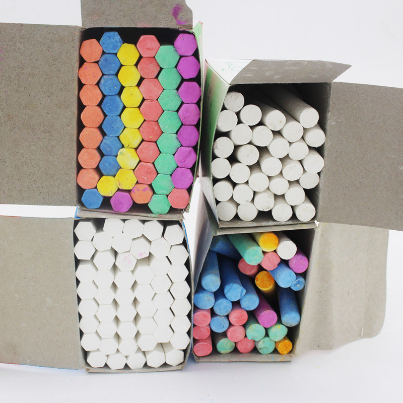 Dust-Free Chalk Kidsren's Colorful White Chalk School Church Teacher Teaching Blackboard Pen Toddler Primary School Student Chalk