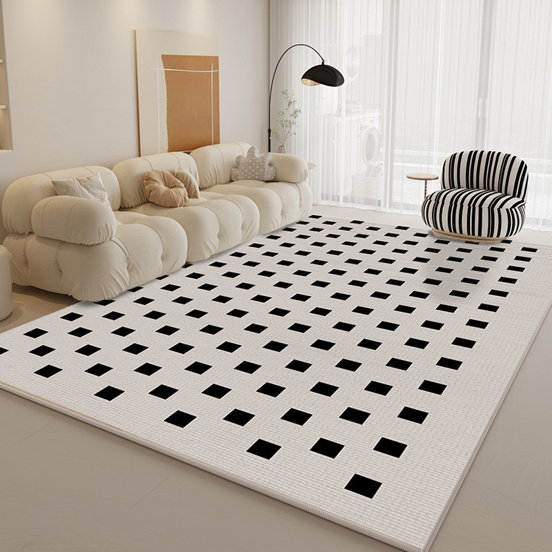 Alfombras sala de estar 2025 sofá francés retro crema viento alfombra de suelo impermeable a prueba de contaminación viento doméstico desmontable