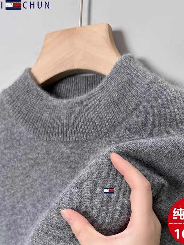 Solid color woolen demi-season keep warm cashmere base body-friendly…