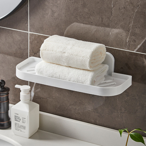 Bathroom rack toilet washbasin wall towel storage rack punch-free wall-mounted toilet