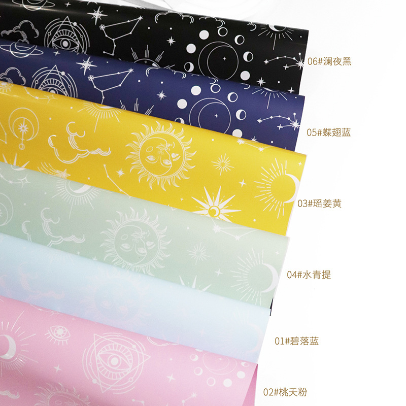 Huaxi distante astrolabe comercio exterior transfronterizo al por mayor flor embalaje de papel de flores de alta calidad ramo impermeable florista materiales de flor