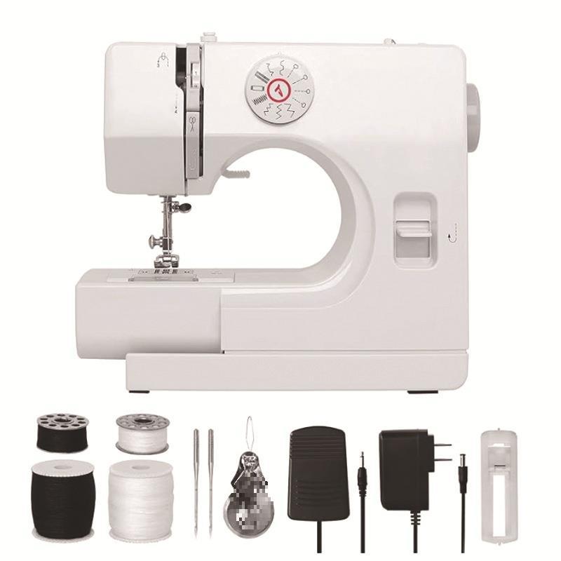 ✅多功能缝纫机友立佳725台式电动家用迷你便推携式缝纫机衣车