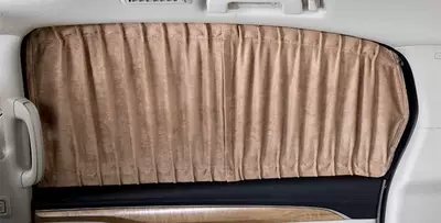modified deer velvet leather | Car curtains - 7-window-deerskin-velvet-desert-rice-aluminum-alloy