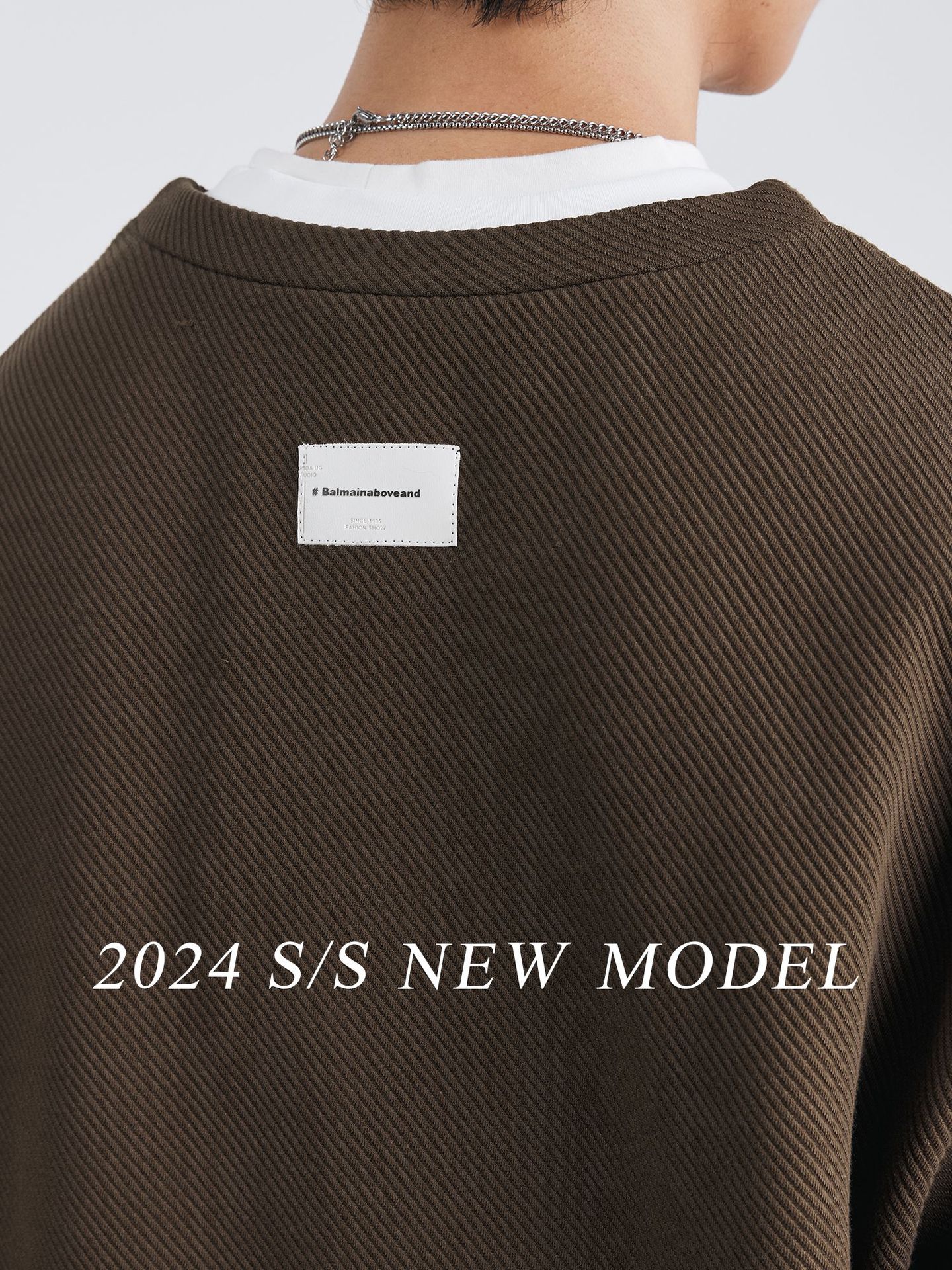 重磅高级感肌理假两件卫衣男春季2025宽松潮流套头休闲秋装打底衫 3