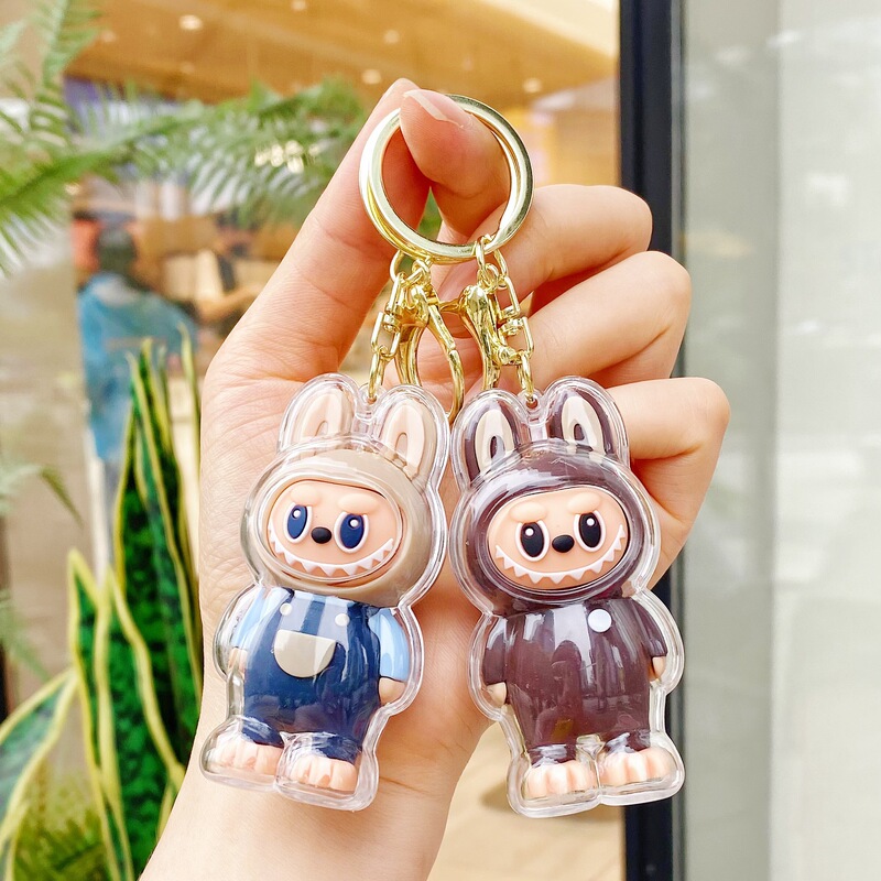 ネット有名人 LABUBU キーホルダー ラブブリトルシープペンダント クロスボーダー人気ブラインドボックスオーナメントキーホルダー 小さなギフト|undefined
