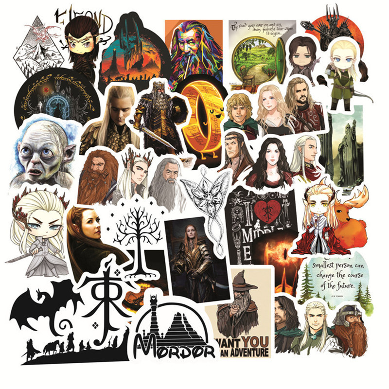 50 American TV series movie Hobbit graffiti stickers hand account water Cup luggage computer car decoration waterproof stickers