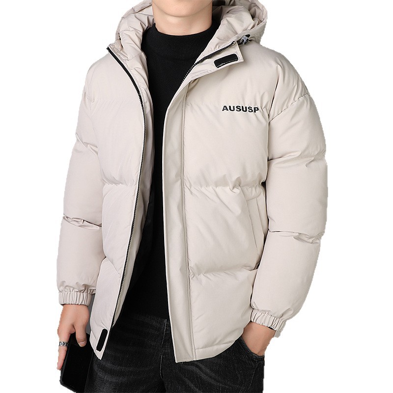 Chaqueta de Algodón Tipo Plumón con Capucha para Hombre Térmica image 6